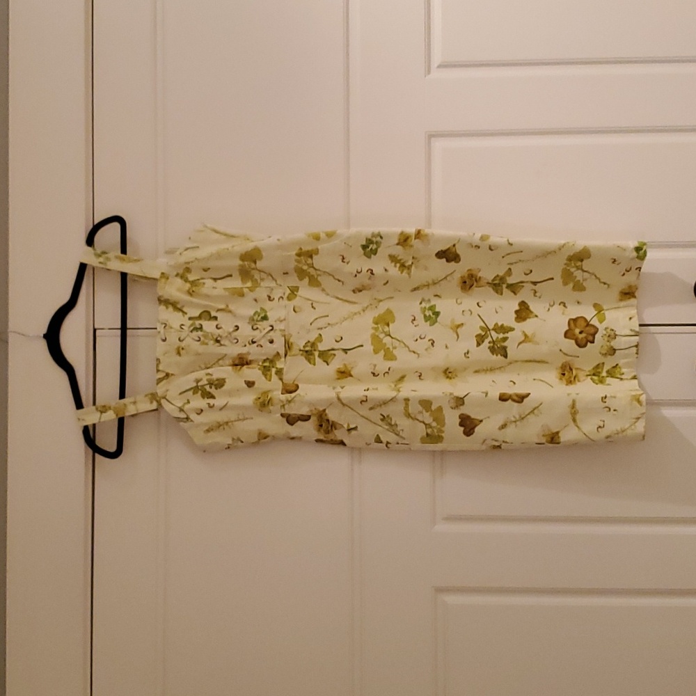 New Inc Botanical Dress Yellow - Picture 2 of 3